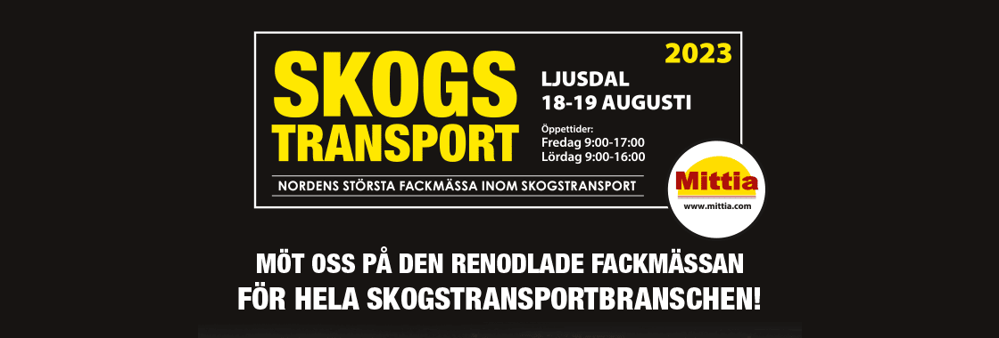 Möt oss på Mittia Skogstransportmässan