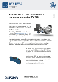 BPW-News - Nya bromsbelägg BPW 8303 _bild